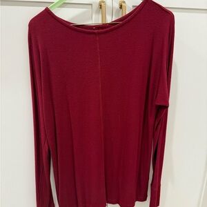 Joie Deep Red Long Sleeve Top